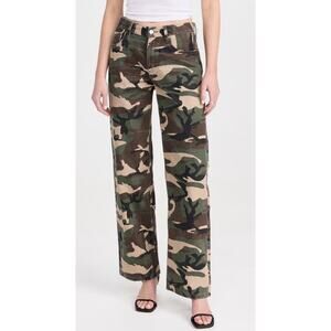 Still Here Everyday Pant Outside Camo Wide Leg Jeans NWT 26